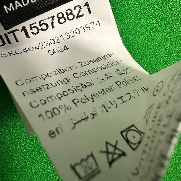 🆕 Plunging Neck Lantern Sleeve Ruched Bust Dress Green, Medium - Picture 8 of 9